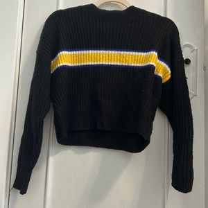 Cotton black sweater